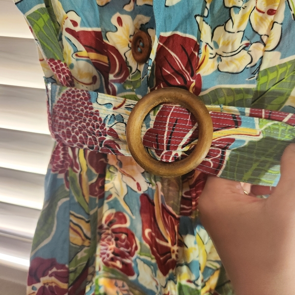 Floral Print Women's Dress - Picture 3 of 4